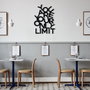 Wallity Limit - Escultura de pared de metal en negro